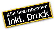 Beachbanner inkl. Druck