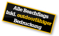 Beachflag mit Druck