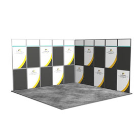 Aluminium Faltwand mit Zahnkranzprofil 5x5 L-Form