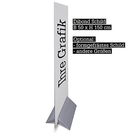 Dibond Schild Rückseite