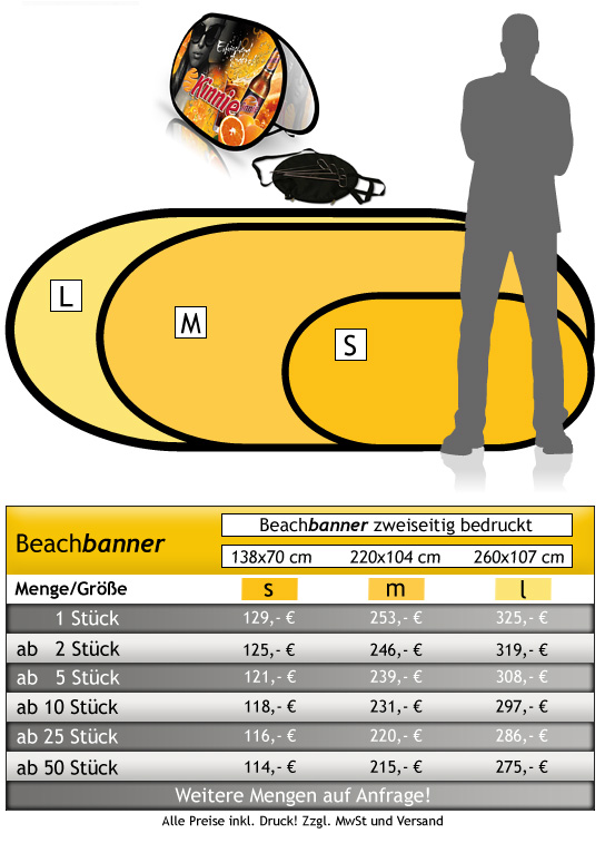 Günstige Beachbanner