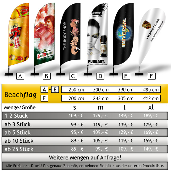 Günstige Beachflag