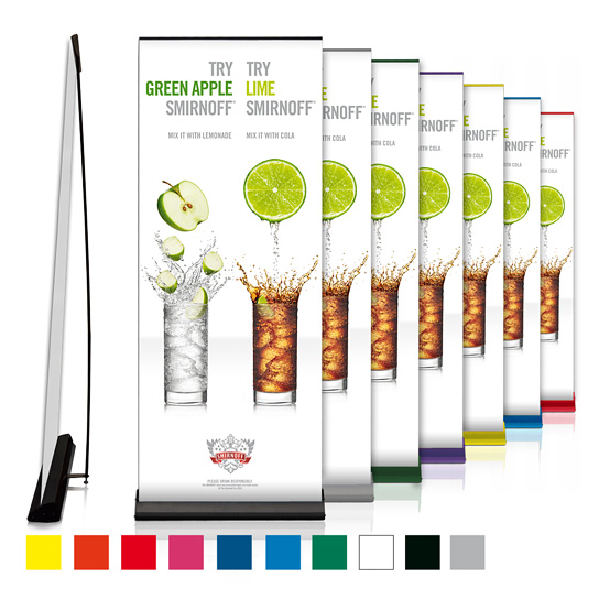 Rollup in verschiedenen Farben