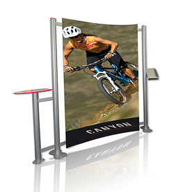 Faltdisplay mobil