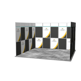 Aluminium Faltwand mit Zahnkranzprofil 5x5 U-Form