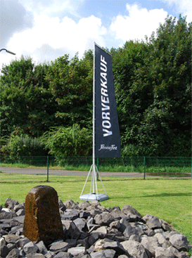 Stabiler Event-Fahnenmast