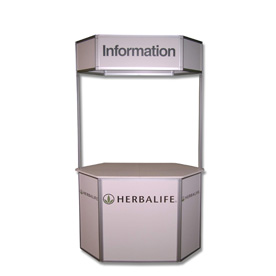 Aluminium Infotheke, faltbar