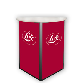 Aluminium Falttheke, Dreiecksform