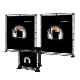 Messestand Steckbare Werbedisplay aus Aluminium Glasfaser verstärkt , in modularer Bauweise daher maximale Flexibilität ,2 St.Messedisplay in 2,2 x 1 Meter ( stufenlos erweiterbar)