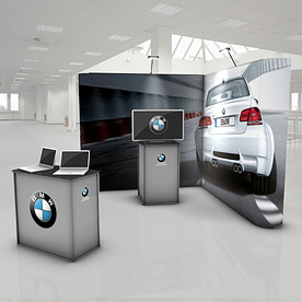 Mobiler Werbestand