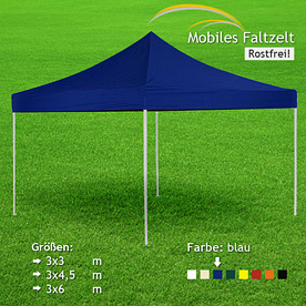 Zelt blau