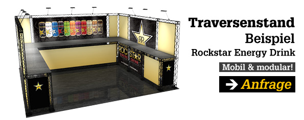 Rockstar Traversen Messestand