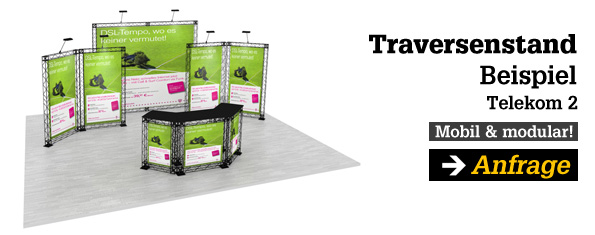 Telekom Traversen Messestand