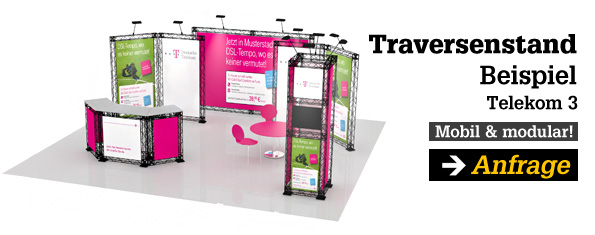Telekom Traversen Messestand