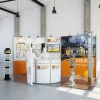 Individueller Media-Messestand