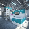 Messestand mit Aluprofil modular